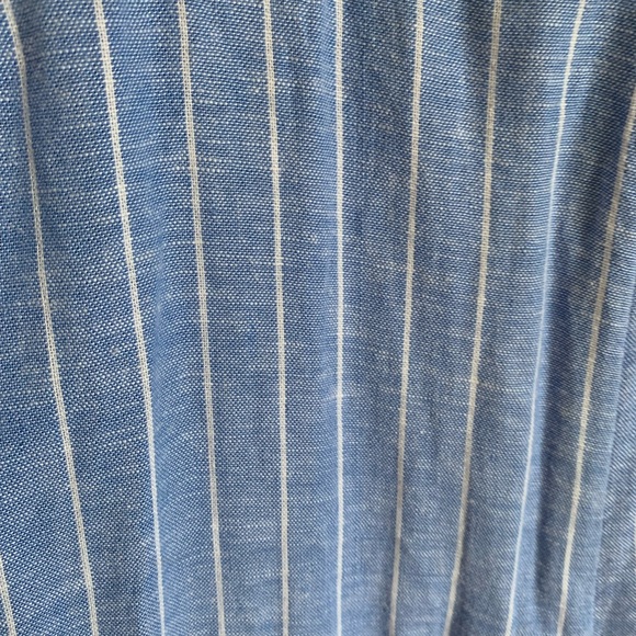 *Brand New* Old Navy Cropped Jumpsuit - Blue & white- - Picture 5 of 6